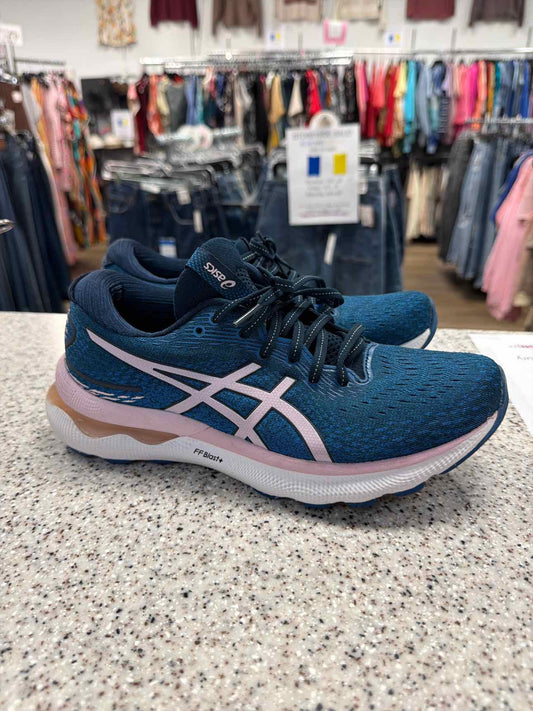 Asics Size 8 Navy Women's Gel Nimbus 24 Sneakers